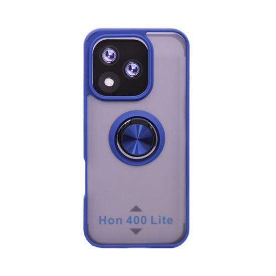 Capa com Anel de Suporte para Huawei Honor 400 Lite Azul